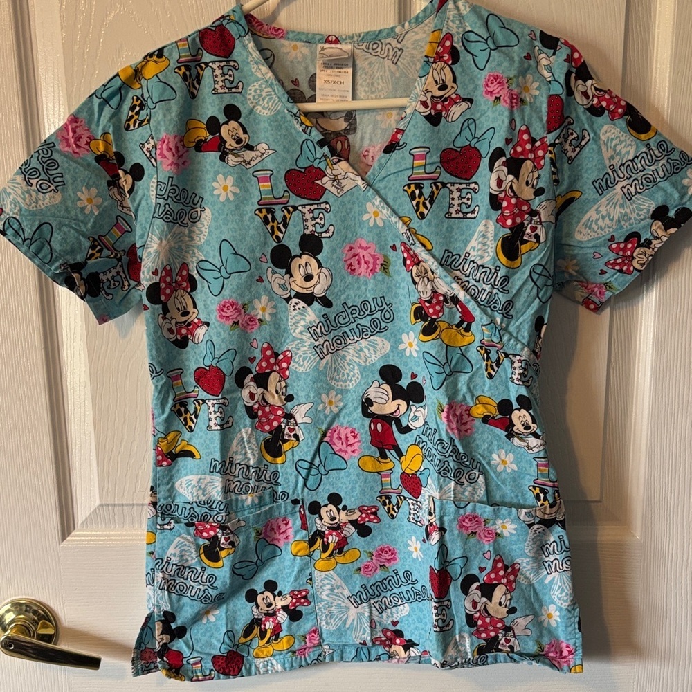 Disney Scrub Top